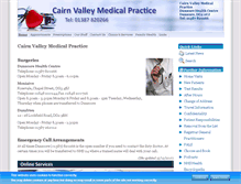 Tablet Screenshot of cairnvalleymedicalpractice.co.uk